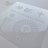 ST0135 - Pierwsza Komunia Święta, krzyż, hostia, gołąbki